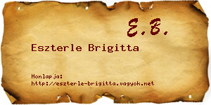 Eszterle Brigitta névjegykártya