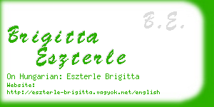 brigitta eszterle business card